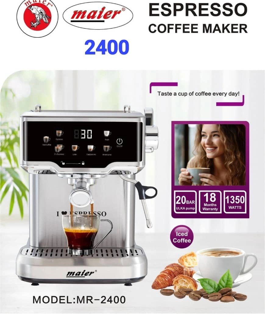 اسپرسو ساز مایر مدل MR2400 نیمه حرفه‌ای